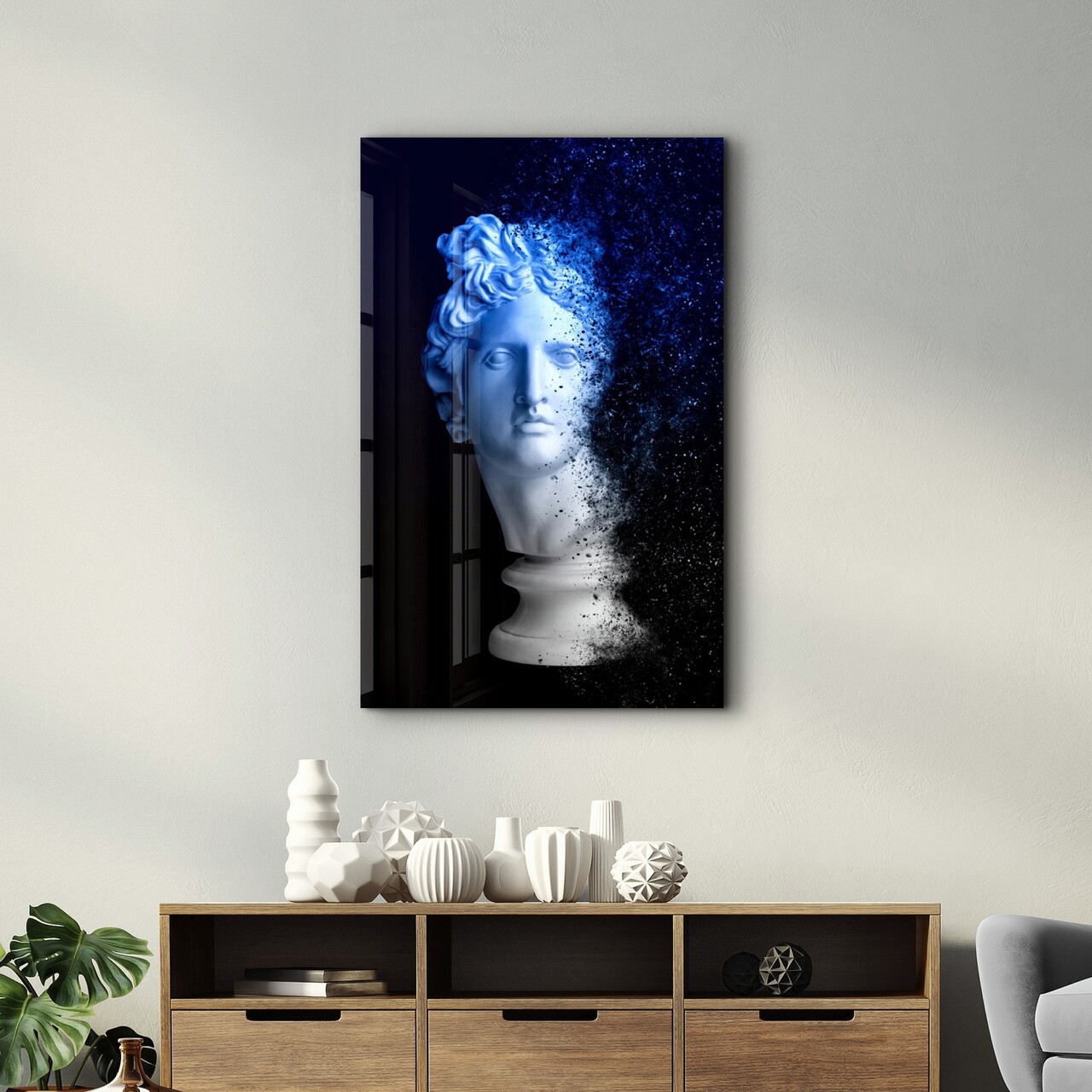 Tablou decorativ, OGLS-9006, Dimensiune: 35 x 55 cm, Multicolor - view 3