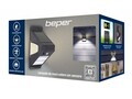 Lampa solara cu senzor Beper, IP65, 9.5x7.8x15.7 cm, plastic, negru