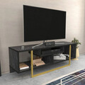 Comoda TV, Retricy, Asal 120, 120x35.2x40.2 cm, PAL, Negru