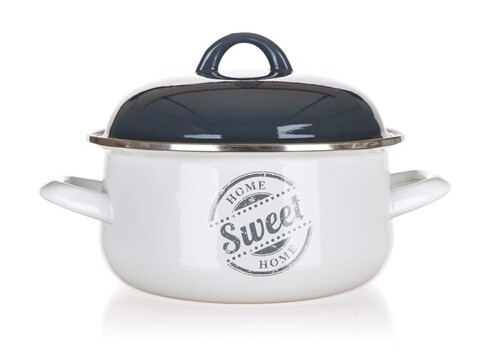 Oala cu capac Sweet Home, Banquet, Ø20 x 9.5 cm, 2.1 L, email