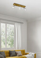 Plafoniera Marley, TRIO, 44x9x16 cm, 35W, 3x GU10, metal, alb mat/natur