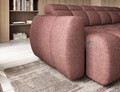 Coltar extensibil dreapta 4 locuri ELTAP, RT-24PAO, Falconn, 258x208x107 cm, lemn/poliester, roz inchis