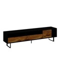 Comoda TV, Inarch, Luga, Negru / Stejar