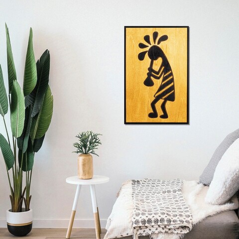 Decoratiune de perete, Vuvuzela, Placaj, Dimensiune: 39 x 59 cm, Multicolor mezoni.ro