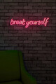 Decoratiune luminoasa LED, Treat Yourself, Benzi flexibile de neon, DC 12 V, Roz