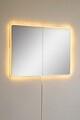 Oglinda cu Iluminare Led, Mirrorland, Rectangular, Oglindă indestructibilă cu obturator, Galben