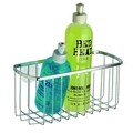 Suport accesorii pentru baie Gia, iDesign, 23x11x10 cm, cu ventuze, inox