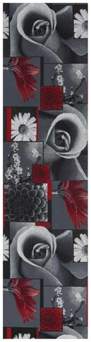 Traversa pentru hol Collage, Decorino, 50x500 cm, poliester, gri