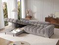 Coltar extensibil dreapta 3 locuri ELTAP, LT-04AU, Felro, 285x181x93 cm, lemn/poliester, gri