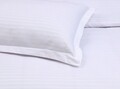 Lenjerie de pat pentru o persoana, Hotel Line Bedora, 250 TC, 150 x 240 cm, amestec bumbac, alb