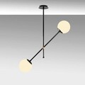 Lustra, Opviq, 892OPV1931, Metal, Alb/Negru