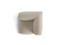 Modul pentru canapea, 1 loc, Martina-169, Micadoni Home, 100x100x75 cm, tesatura structurata catifelata, bej deschis
