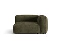 Modul dreapta pentru canapea, 1 loc, Martina-212, Micadoni Home, 121x106x75 cm, velur, verde muschi