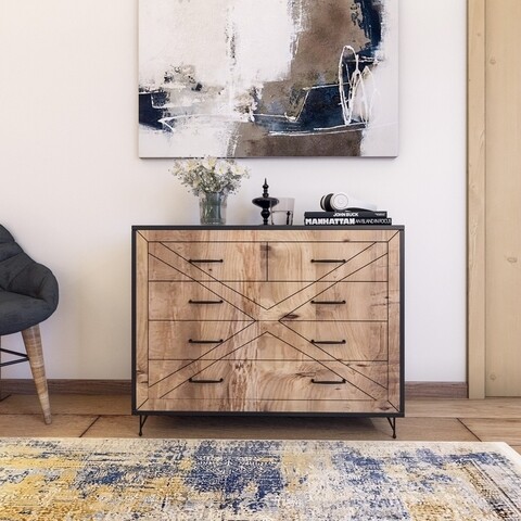 Dulap Comfort, Kalune Design, 100x40x80 cm, maro 100x40x80 imagine 2022