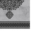 Set covorase de baie 2 piese, Alanur Home, 510602, Poliester, Gri