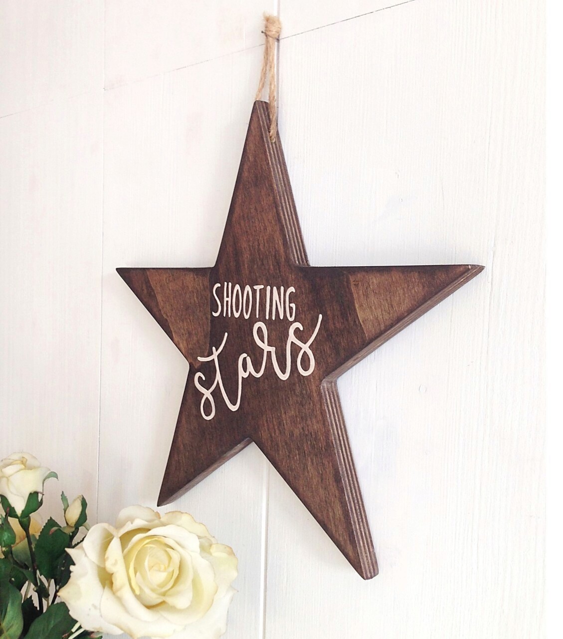 Decoratiune de perete, All Stars, 35x35x2 cm, Placaj , Maro - 1 | YEO