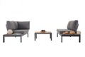 Set mobilier de gradina, Clara, Verona Wood, Cadru: 100% ALIMINIUM, Multicolor