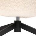 Fotoliu Lunaire, Homla, 86x76x87 cm, metal/poliester Teddy Boucle, bej