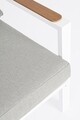 Set mobilier pentru gradina/terasa 4 piese Ernst, Bizzotto, aluminiu/placaj/poliester, alb
