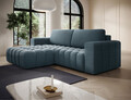Coltar extensibil stanga 4 locuri ELTAP, Bon-221, Bonett, 250x175x92 cm, lemn/poliester, albastru