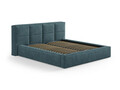 Tablie de pat 200 cm, Micadoni Home, Darren-201, tesatura structurata chenille, verde albastrui melange