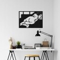 Decoratiune de perete, ART-DC-005, Dimensiune: 50 x 35 cm, Negru
