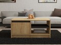 Masuta de cafea, Puqa Design, Sirek, 90x45x60 cm, PAL, Safir / Stejar / Antracit
