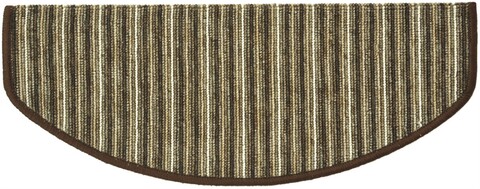 Covor scari semirotund c-290113, decorino, 24x65 cm, polipropilena, maro
