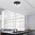 Lustra, Fulgor, 942FLG1297, Metal, Negru / Antic / Crem