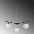 Lustra, Fulgor, 942FLG1106, Metal, Negru / Auriu / Alb