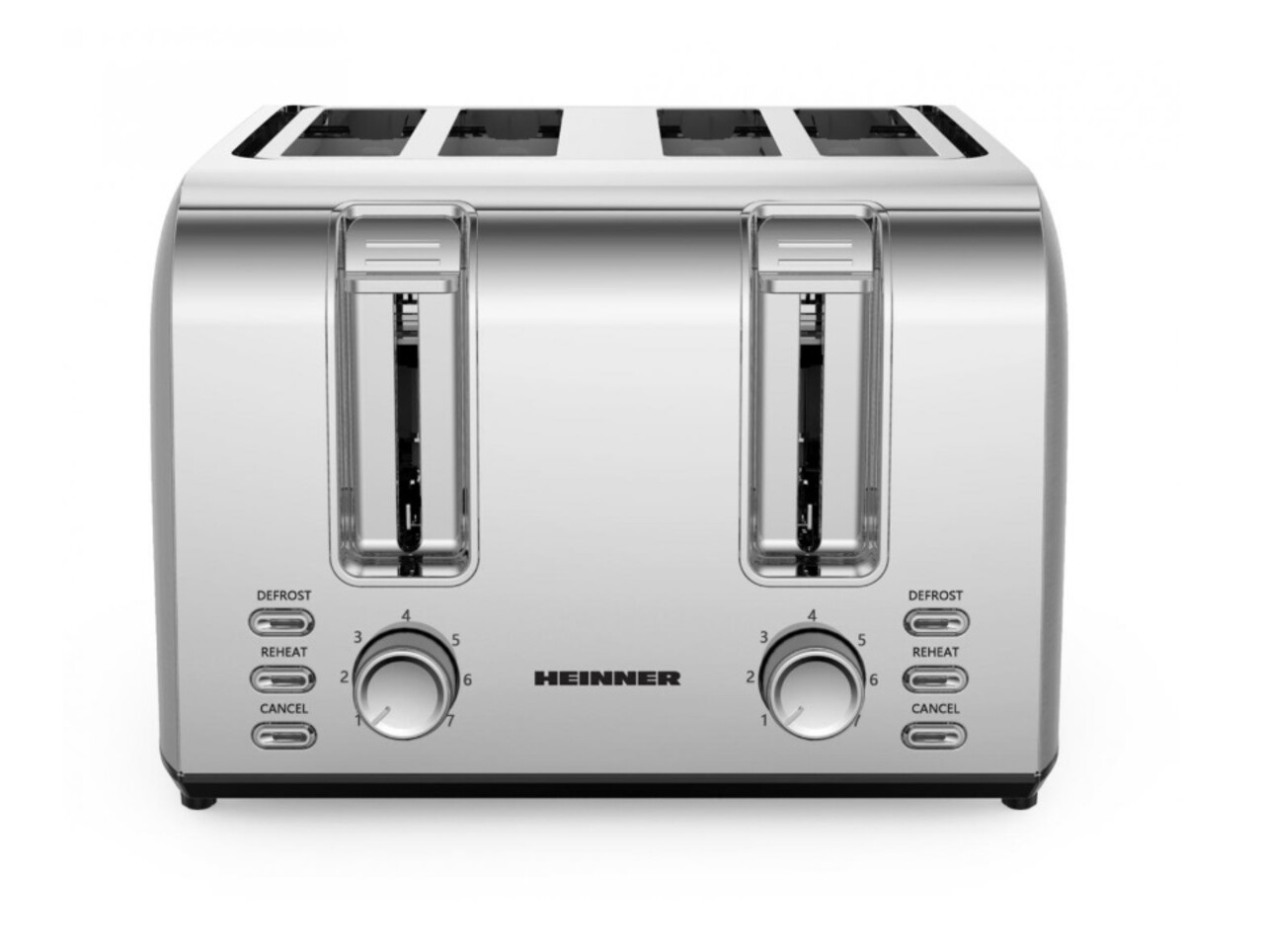 Prajitor de paine Heinner, 1500W, argintiu
