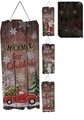 Decoratiune luminoasa Car, 6 LED-uri, 20x50cm, lemn, multicolor