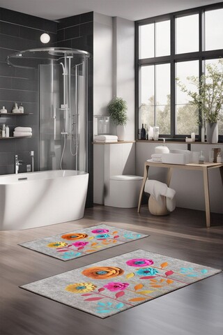 Set covorase de baie, Cartwright, CT-5360, Poliester, Multicolor