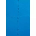 Set 9 placi pentru pardoseala Bestway Puzzle, 50x50 cm, polietilena, albastru