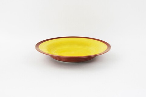 Set 6 farfurii pentru paste Cadiz, Heinner, Ø22 cm, ceramica, galben