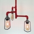Candelabru All Design, handmade, 40x40x67 cm, Black Red Grey