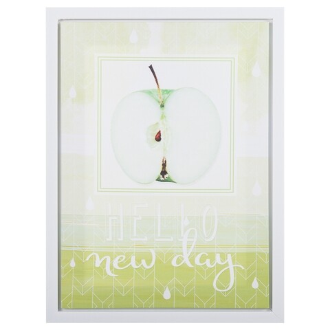 Tablou decorativ Apple, Creaciones Meng, 30x40 cm, canvas/MDF/polistiren