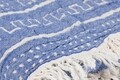 Patura, 130x170 cm, 100% bumbac, Etno, Viaden, albastru