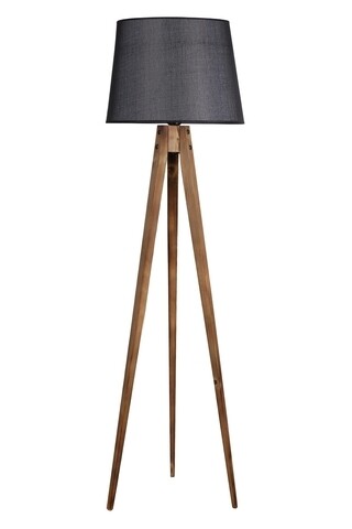 Lampadar, Luin, 8285-5, E27, 60 W, lemn/textil Luin
