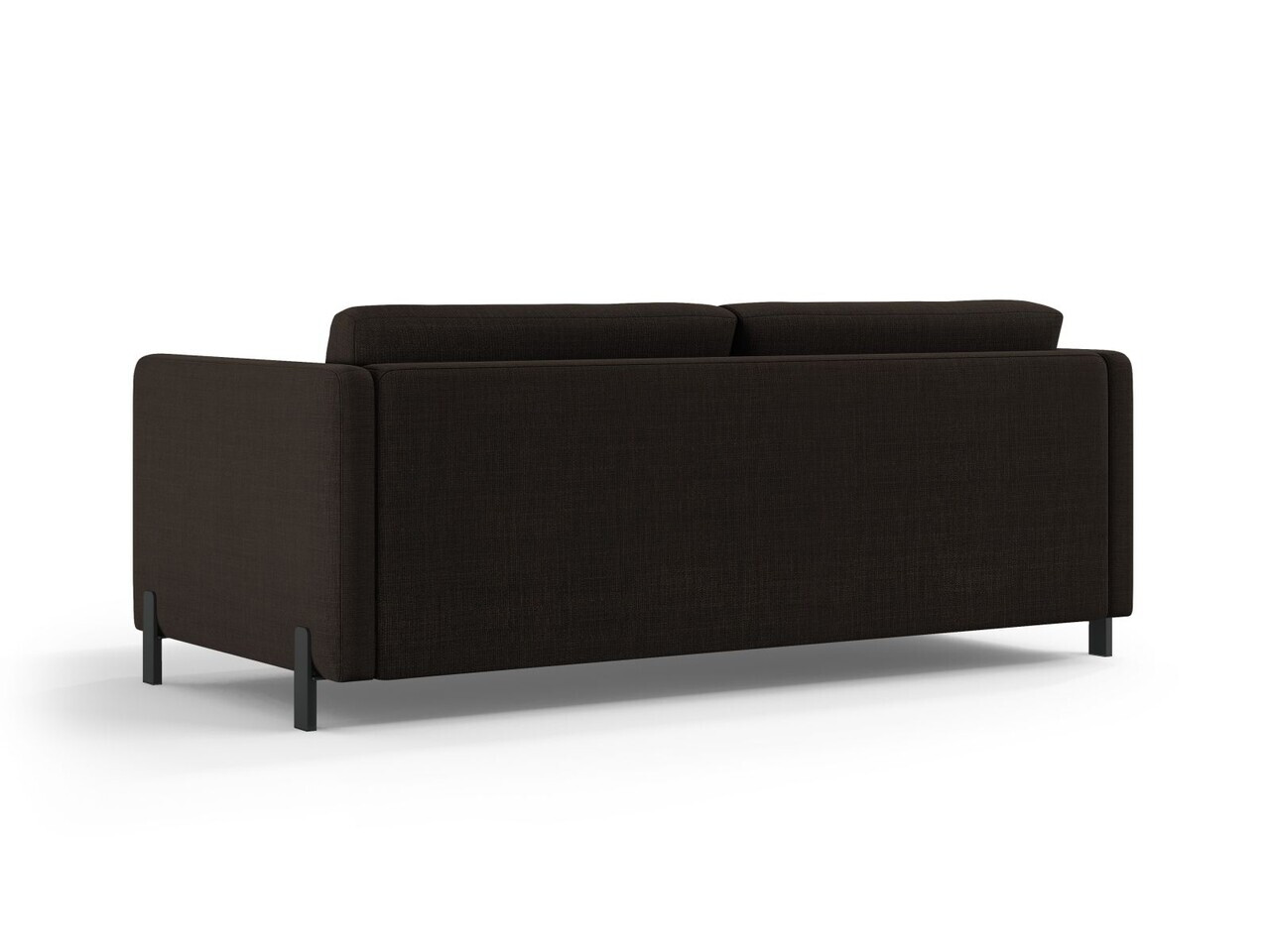Canapea extensibila 2 locuri, Gloria, Micadoni Home, 186x102x88 cm, tesatura structurata, gri inchis — imaginea 5