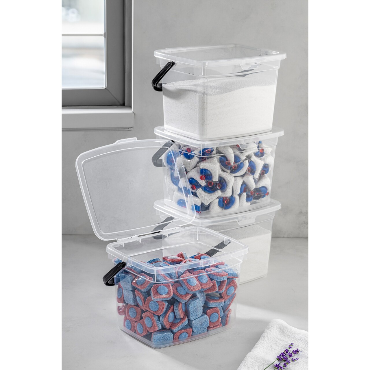 Set recipiente depozitare, Hermia, 964FRM5702, Alb - view 2