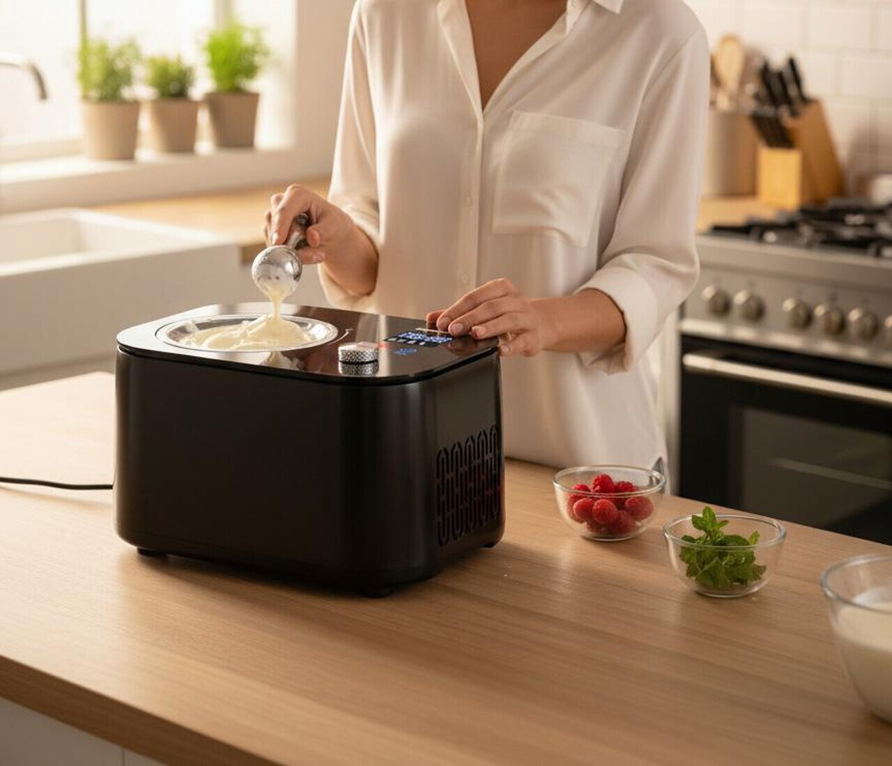 Masina inghetata IceDelight, Heinner, 100W, 1L, negru - view 7