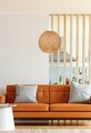 Lustra, 190 - JE, FullHouse, 24 x 55 cm, 1 x E27, 60W, ecru/maro