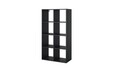 Raft de perete ELTAP, Postto, 80x40x150 cm, PAL/PVC, negru