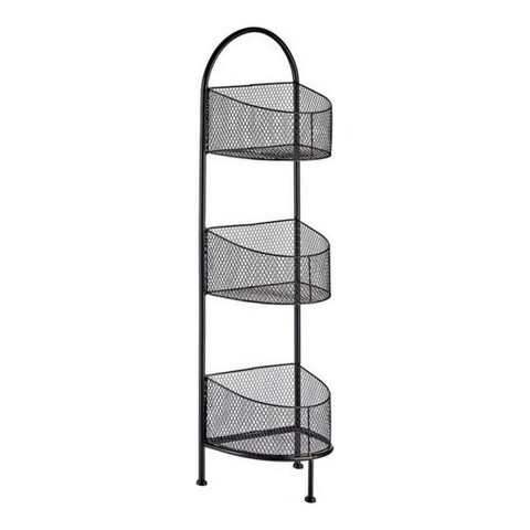 Etajera Madison, Gift Decor, 28.5 x 21.2 x 97 cm, metal, negru Gift Decor