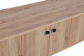 Comoda TV, Mod Design, Sidney, 150x40x50 cm, Stejar / Negru