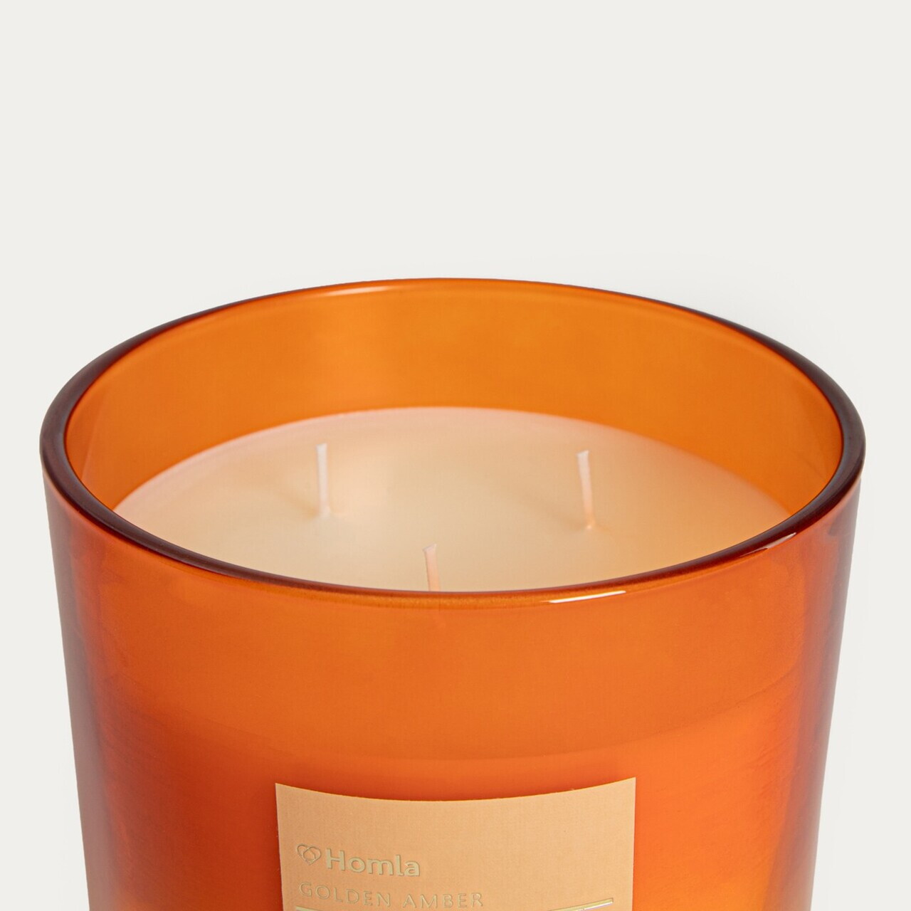 Lumanare parfumata Veluma, Homla, 870 g, parafina, portocaliu — imaginea 3