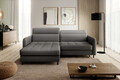 Coltar extensibil stanga 3 locuri ELTAP, LT-06MAN, Gomsi, 228x165x100 cm, lemn/poliester, gri inchis