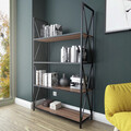 Corp biblioteca, Retricy, Xena, 94x33x150 cm, PAL, Nuc / Negru