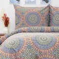 Lenjerie de pat King Size, Antone, Homla, 3 piese, 200x220 cm, microfibra din poliester, multicolor